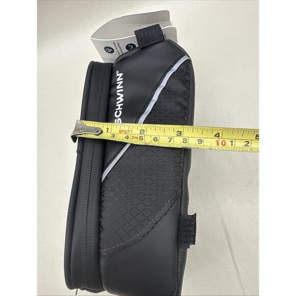 Schwinn Bicycle Bike Travel Bag Top Tube Phone Bag Zip Closure Black Cyclist NEW - Picture 8 of 13